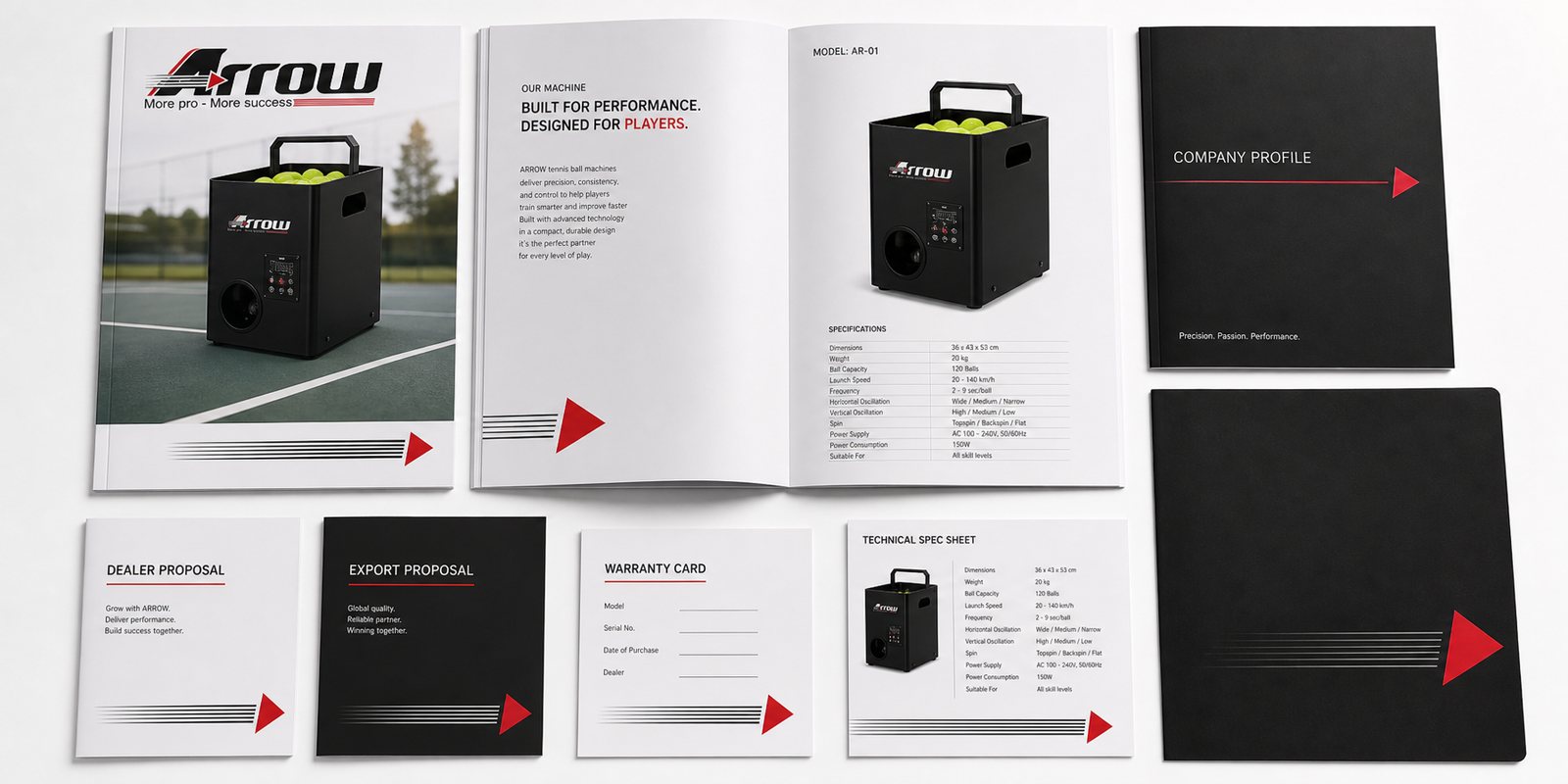 Catalog, hồ sơ năng lực và bộ bán hàng ARROW