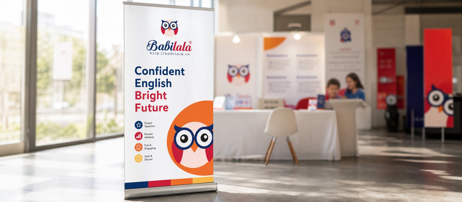 Standee và ấn phẩm bán hàng Babilala