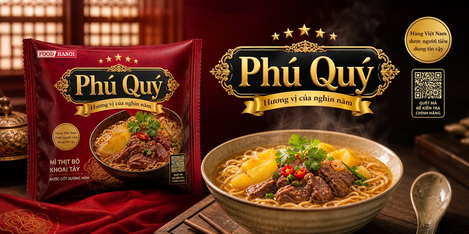 Bộ ảnh món ăn Phú Quý dùng cho bao bì và truyền thông