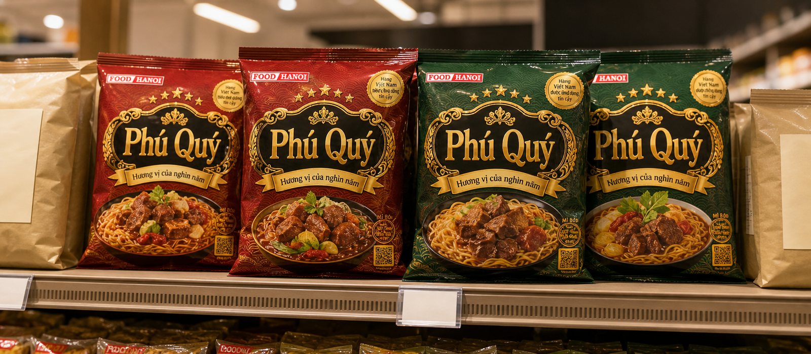 Phú Quý khoác nghìn năm hương vị lên gói mì ăn liền