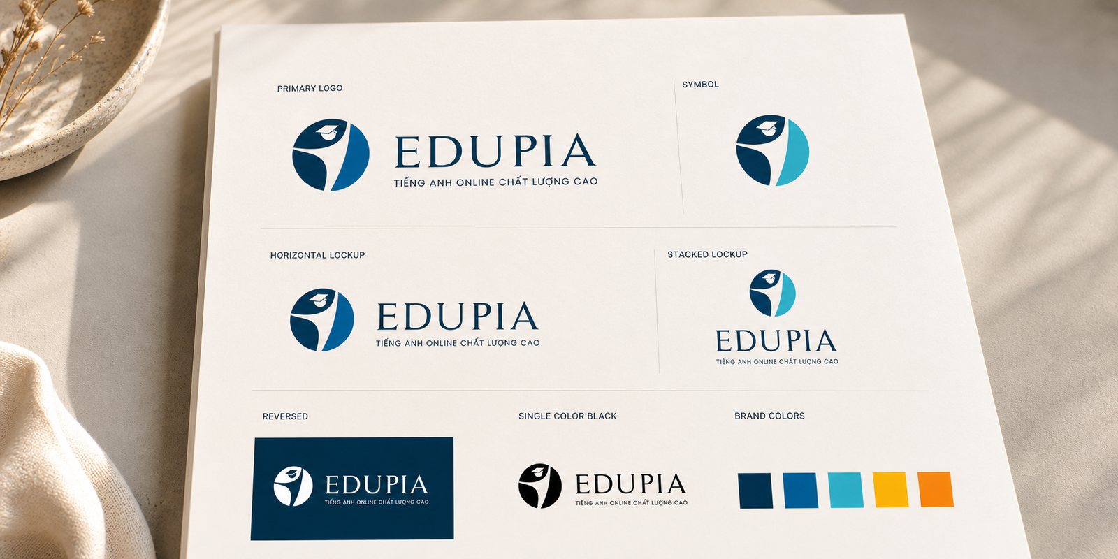 Hệ thống logo và biểu tượng Edupia