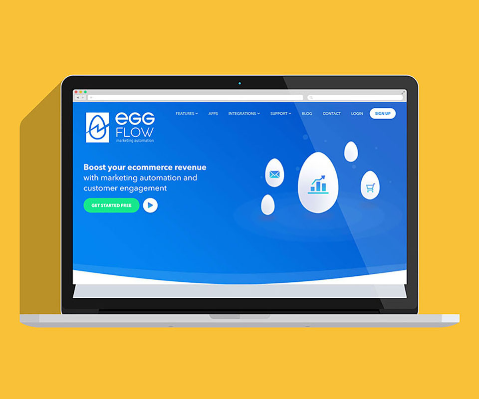 Trên sản phẩm số Nhận diện EggFlow áp lên giao diện web của sản phẩm