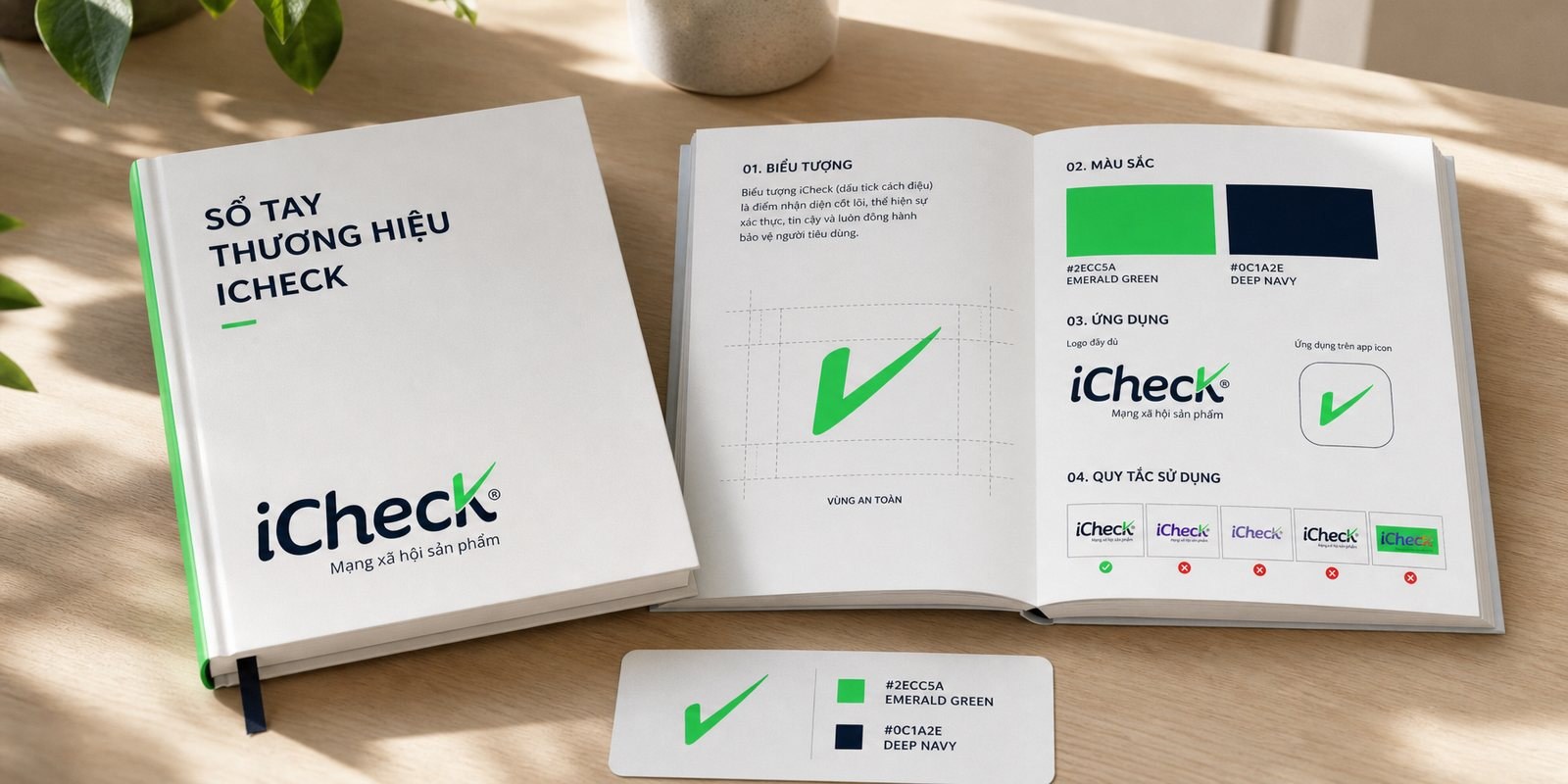 Sổ tay thương hiệu iCheck và hệ nhận diện căn bản