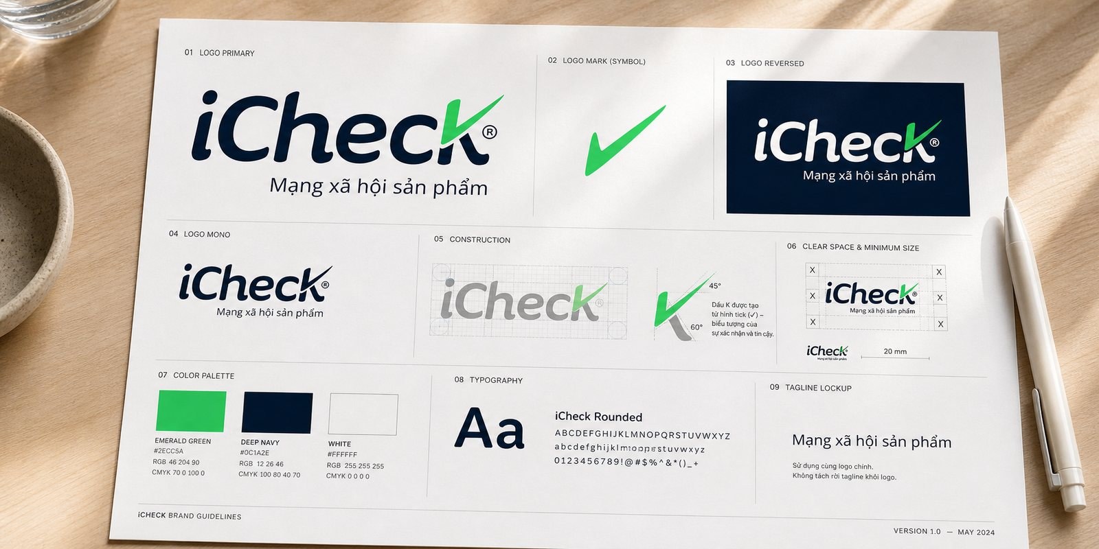 Hệ thống nhận diện iCheck, cách dựng chữ K thành dấu check