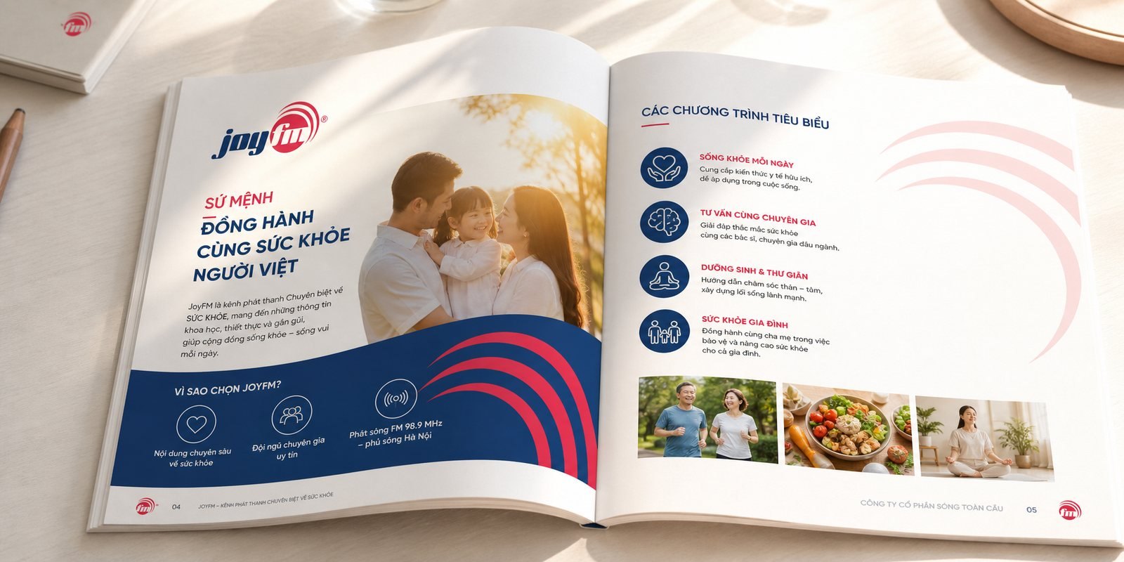 Ruột catalogue Trang ruột catalogue JoyFM giới thiệu các chương trình