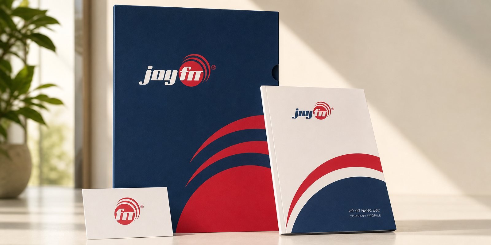 Folder trình bày và cuốn hồ sơ năng lực JoyFM