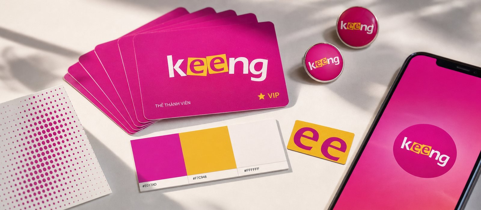 Keeng, thiết kế để ngân xa