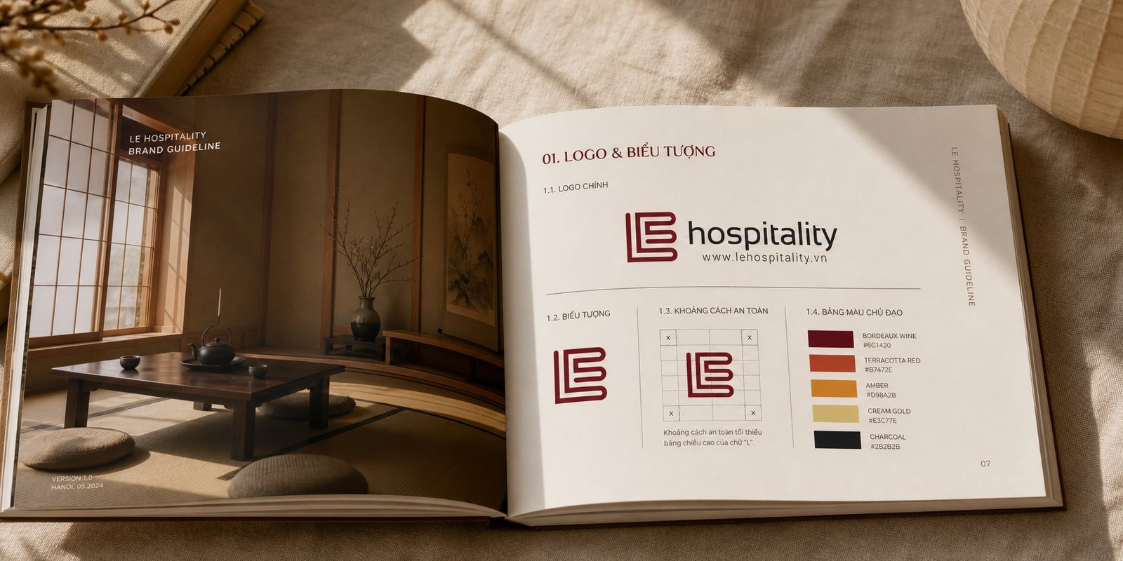 Cẩm nang thương hiệu Sách cẩm nang thương hiệu LE Hospitality