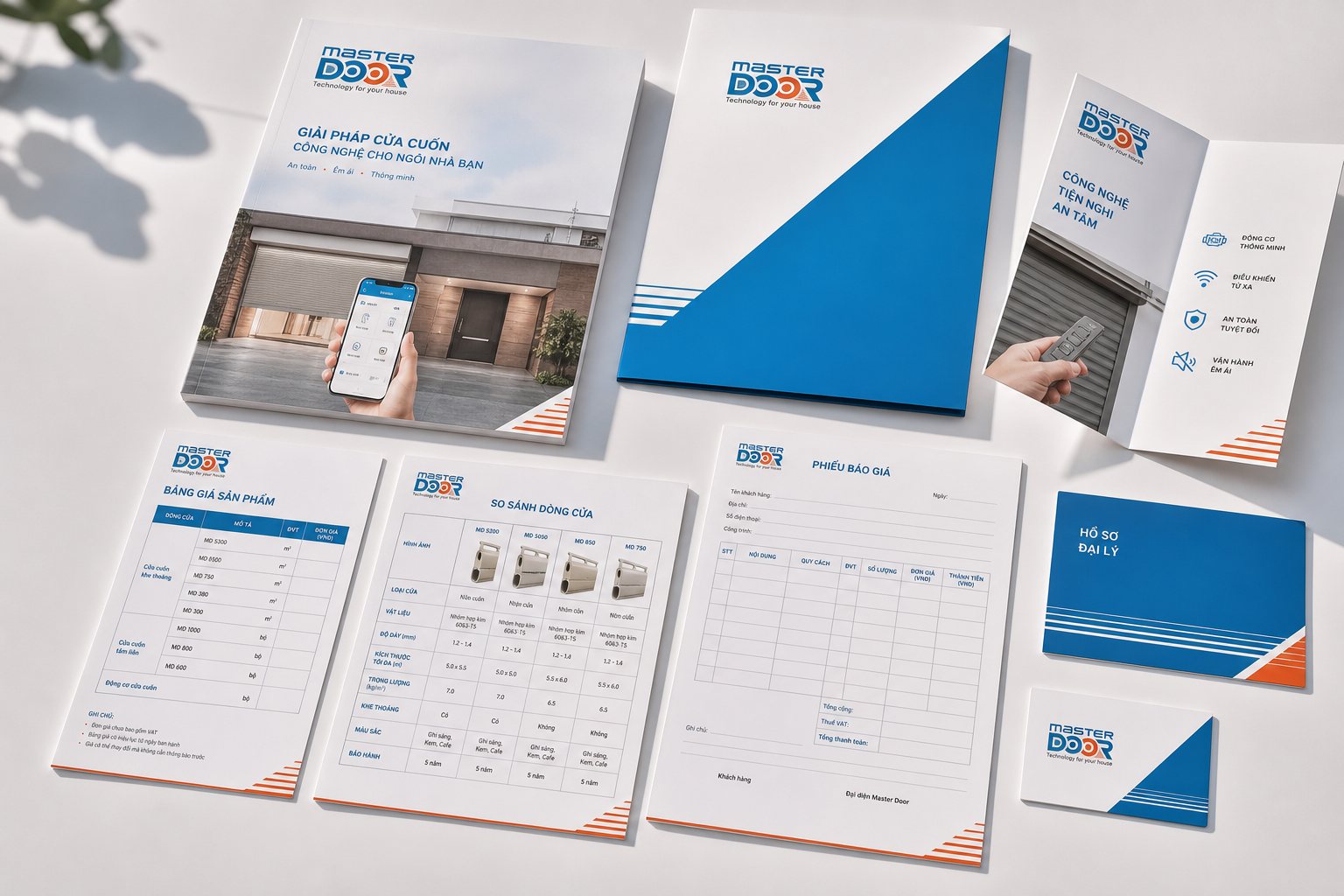 Bộ bán hàng và marketing Catalog, tờ rơi và bộ bán hàng MASTER DOOR