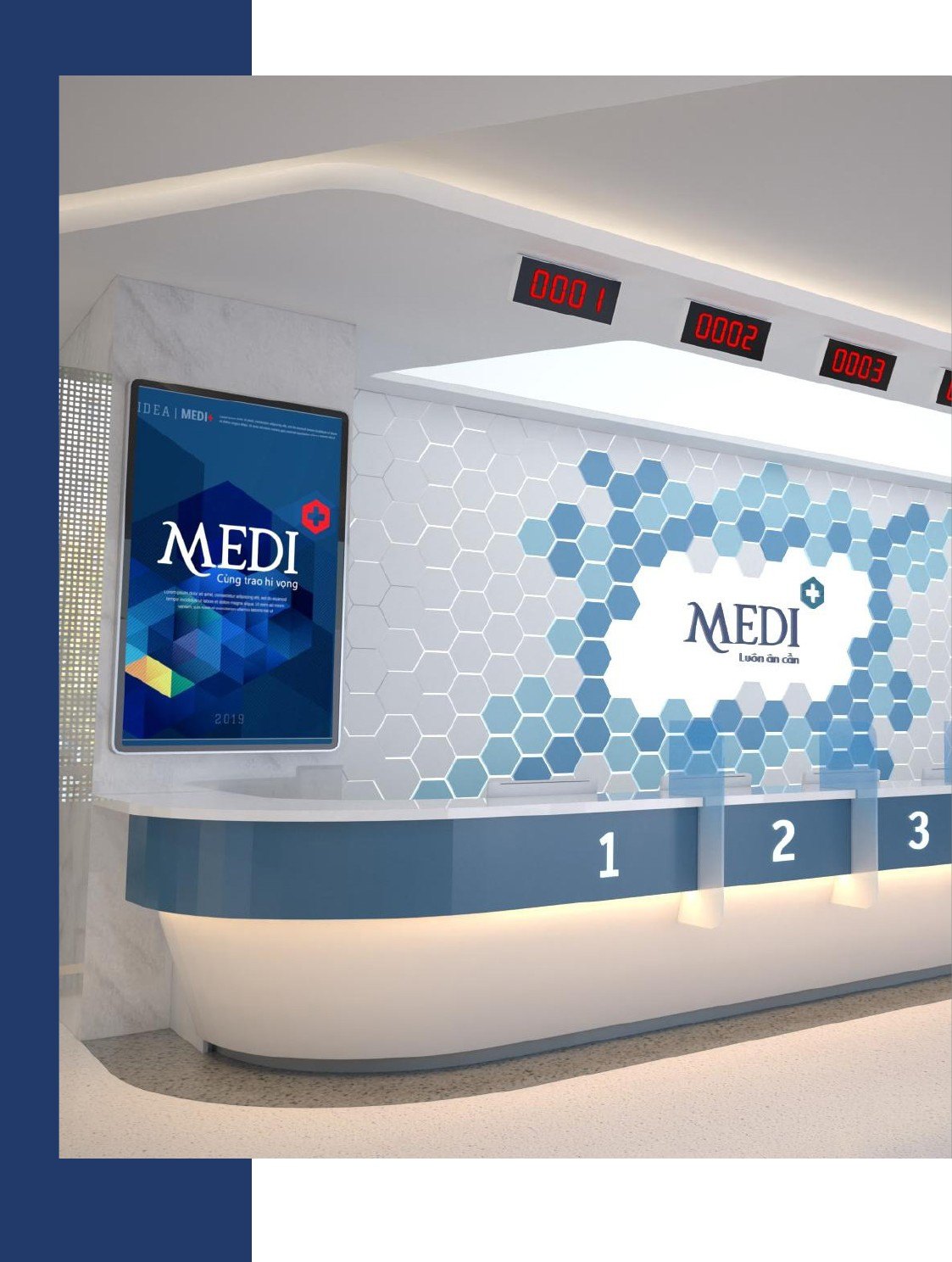 Sảnh lễ tân MEDI Plus