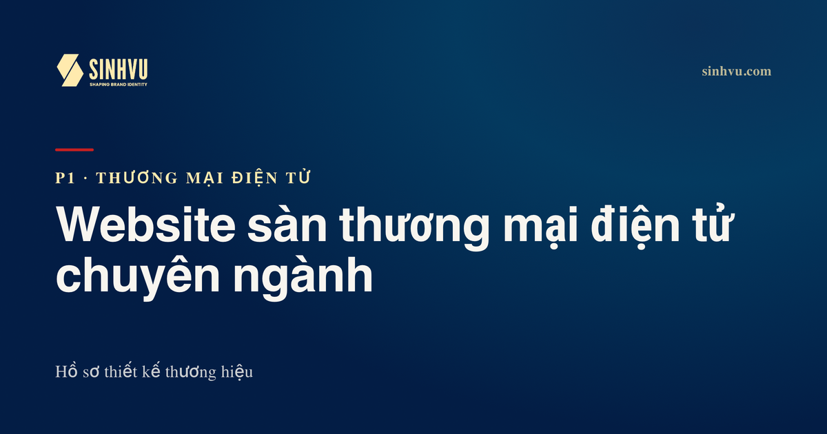 Website sàn thương mại điện tử chuyên ngành